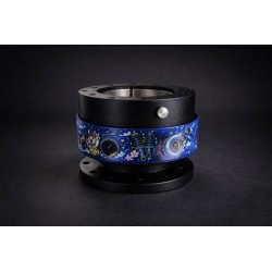 Κεντρικό τιμόνι Dorifuto Blue Design με γρήγορη απελευθέρωση σε μαύρο χρώμα