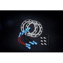 Κεντρικό τιμόνι Dorifuto Blue Design με γρήγορη απελευθέρωση σε μαύρο χρώμα
