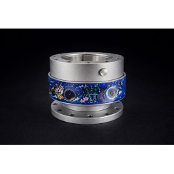 Dorifuto Blue Design ātrās atbrīvošanas stūres rumba sudrabkrāsā