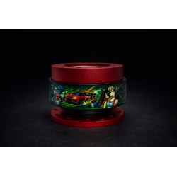 Dorifuto Green Design ātrās atbrīvošanas stūres rumba sarkanā krāsā