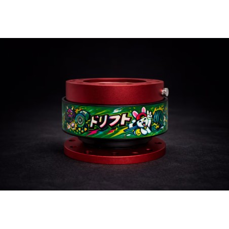 Dorifuto Green Design Quick Release Steering Hub in Red