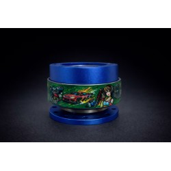 Κεντρικό τιμόνι Dorifuto Green Design με γρήγορη απελευθέρωση σε μπλε χρώμα