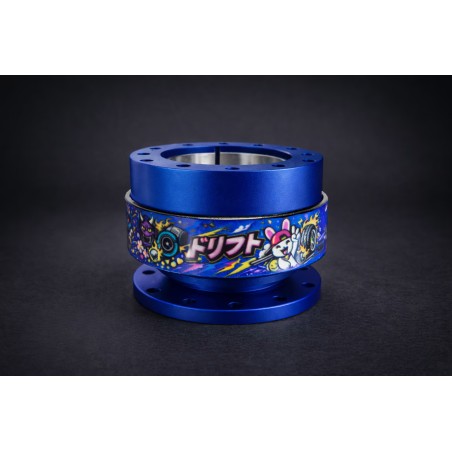 Dorifuto Blue Design Quick Release Steering Hub in Blue