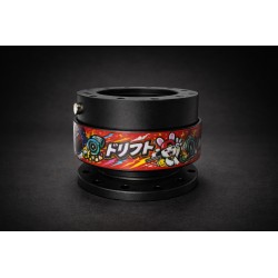 Piasta kierownicy Dorifuto Orange Design Quick Release w kolorze czarnym