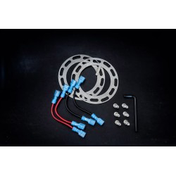 Dorifuto Orange Design ātrās atbrīvošanas stūres rumba sarkanā krāsā