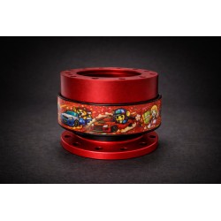 Dorifuto Orange Design Quick Release Steering Hub in Red