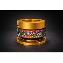 Dorifuto Orange Design Quick Release Steering Hub in Gold